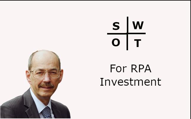 RPA investment SWOT analysis